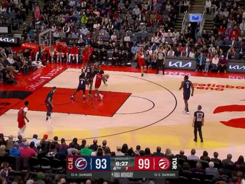 骑士vs猛龙第4节英文原声回放