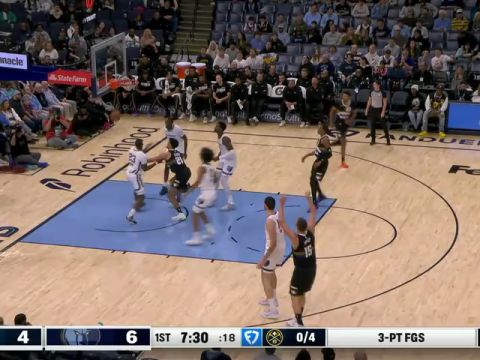 NBA常规赛：掘金vs灰熊英文原声全场回放