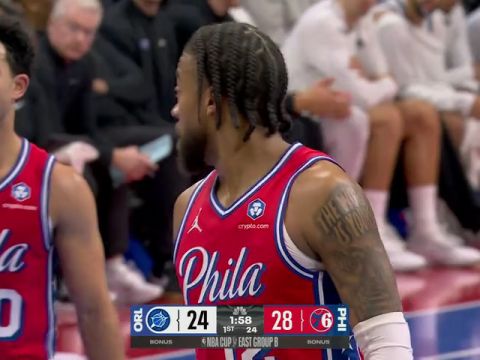 魔术vs76人第1节英文原声回放