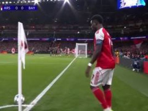 [进球视频] 阿森纳打破僵局！萨卡角球送助攻！廷伯前点头球破门！