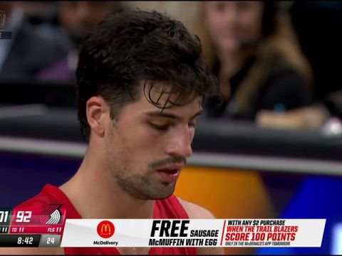 NBA杯小组赛西部C组：马刺vs开拓者第4节英文原声回放