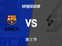 巴塞罗那vs里昂维勒班：第三节完，巴塞罗那68-65里昂维勒班，德科洛得到20分