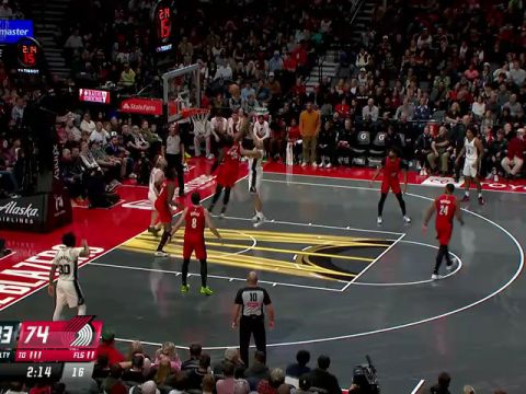 NBA杯小组赛西部C组：马刺vs开拓者第3节中文解说回放