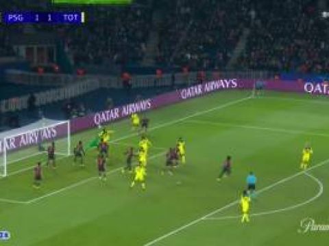 [进球视频]破旧主！穆阿尼乱战中近距离补射，巴黎1-2再次落后热刺！