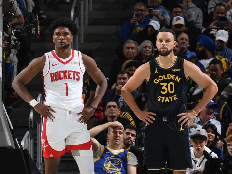 火箭104-100勇士 谢泼德31+9火箭客场逆转勇士