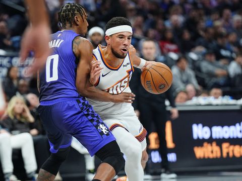 太阳112-100国王 马威21+17携手布克19+7+6轻松取胜