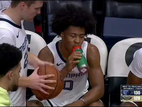 NBA杯小组赛西部B组：灰熊vs鹈鹕加时赛英文原声回放