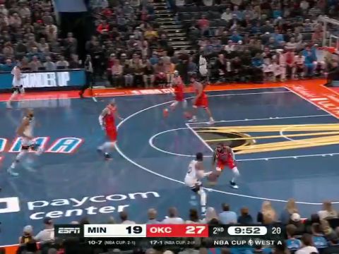 森林狼vs雷霆英文原声全场回放