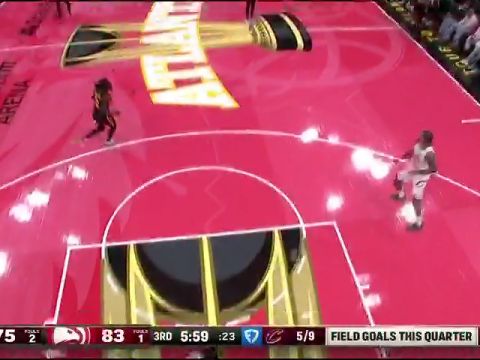 骑士vs老鹰第3节英文原声回放