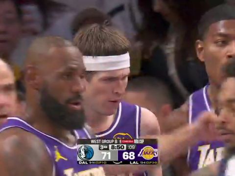 独行侠vs湖人第3节英文原声回放