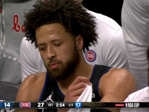 NBA杯小组赛东部B组：魔术vs活塞英文原声全场回放