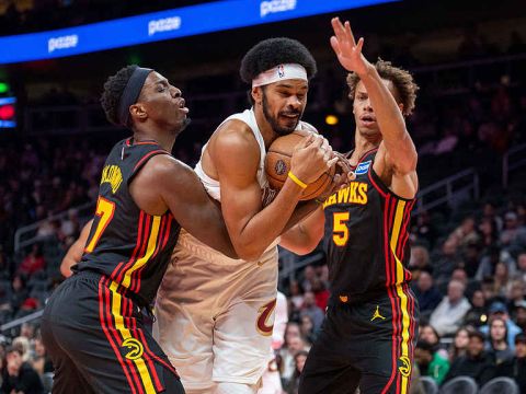 骑士123-130老鹰 米切尔空砍42分约翰逊大号三双率队取胜