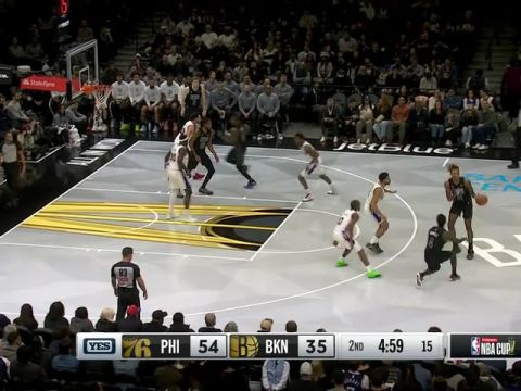76人vs篮网第2节英文原声回放