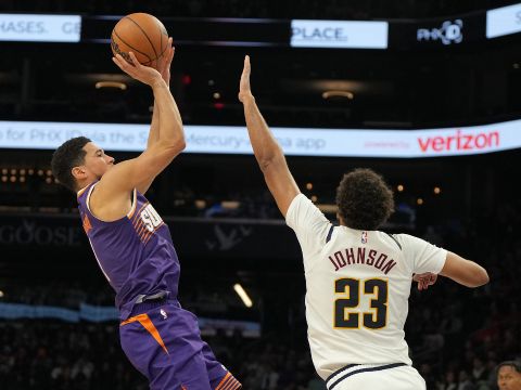 掘金130-112太阳 掘金6人得分上双力克太阳