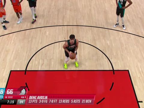 雷霆vs开拓者第3节中文解说回放