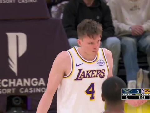 NBA常规赛：鹈鹕vs湖人第1节中文解说回放