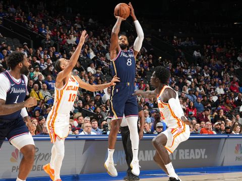 老鹰142-134费城 马克西空砍44分老鹰鏖战双加时击败费城