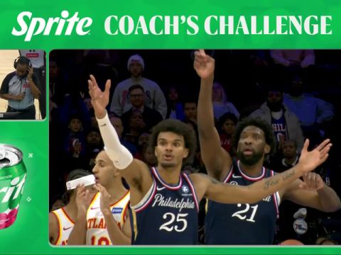 NBA常规赛：老鹰vs费城76人加时赛1英文原声回放