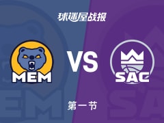 灰熊vs国王：首节战罢，灰熊31-35国王，拉文得到9分