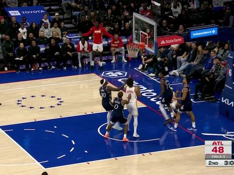 沃克vs费城集锦 全场拿下34+8+7全能表现助球队客场取胜