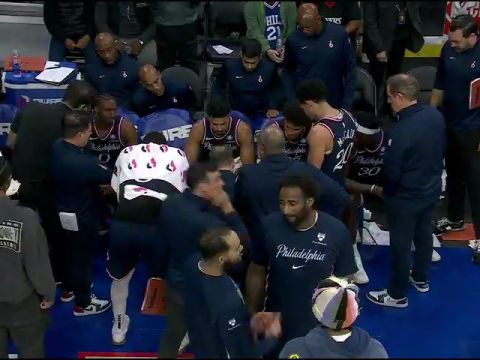 NBA常规赛：老鹰vs76人加时赛2中文解说回放