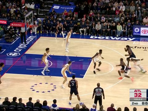 马克西vs老鹰集锦 拿下44+9关键时刻两罚不中间接葬送比赛