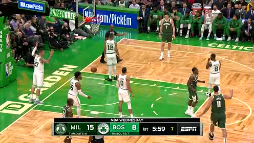 【NBA集锦】雄鹿表现强势 布莱德索持球进攻打成2+1