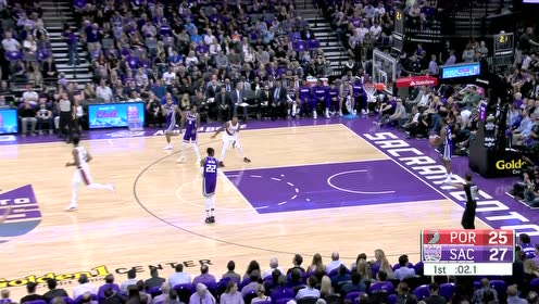 【NBA集锦】利拉德读秒时段助攻小老弟 怀特塞德接球就扣默契十足