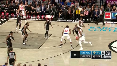 【NBA集锦】巴雷特吸引住防守注意 空抛助飞罗宾逊双臂砸扣