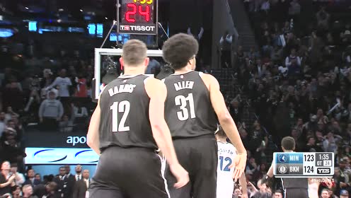 【NBA集锦】全场沸腾 哈里斯突施冷箭飚中三分反超比分