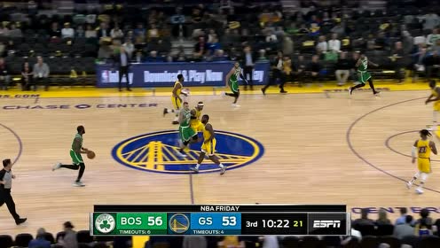 【NBA集锦】让勇士也尝尝三分雨 斯玛特迎着防守打进第4记三分