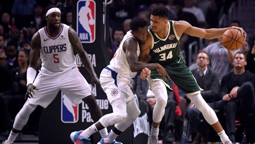 【NBA集锦】雄鹿vs快船五佳球 字母哥霸王举鼎暴虐篮筐帕特森隔扣希尔