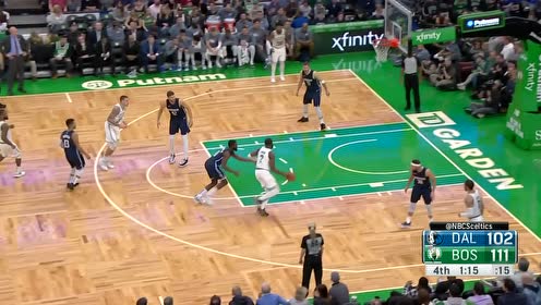 【NBA集锦】虾仁猪心 杰伦布朗大步流星战斧式劈扣