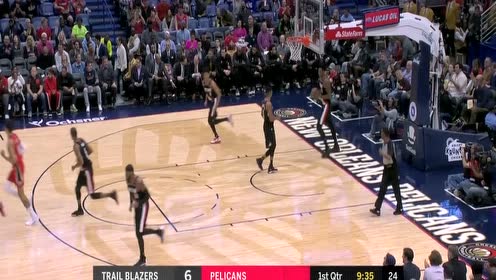 【NBA集锦】霍勒迪vs开拓者集锦 高效22+5+10突破暴扣2+1点燃全场