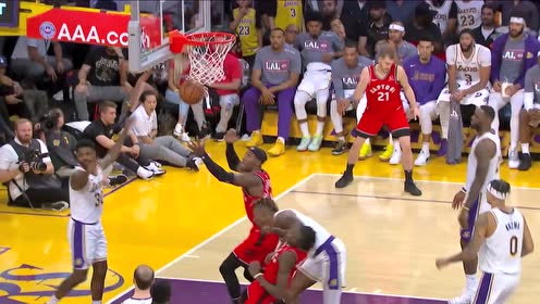 【NBA集锦】内线突然发力 猛龙连续攻击禁区湖人无计可施