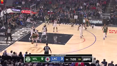 【NBA集锦】打出气势 洛佩兹中距离干拔跳投稳稳命中