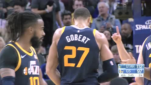 【NBA集锦】罗宾逊根本拦不住！戈贝尔两分打进还有加罚