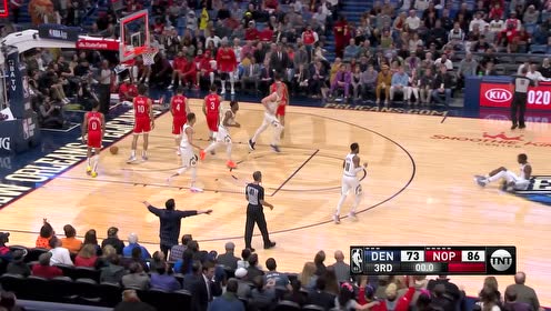 【NBA集锦】掘金请你来是值得的 格兰特被逼出手打板入筐