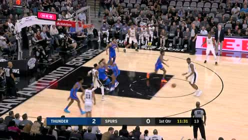 【NBA集锦】客场作战丝毫不虚 史蒂芬助飞亚当斯扣篮得手