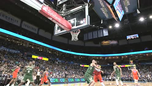 【NBA集锦】开场就放大招 保罗漂移后仰中投打停雄鹿