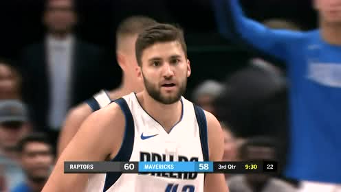 【NBA录像回放】猛龙vs独行侠第3节 怀特强顶跳投实现反超