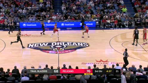 【NBA集锦】这球有点秀 胡德背运撤步中投命中