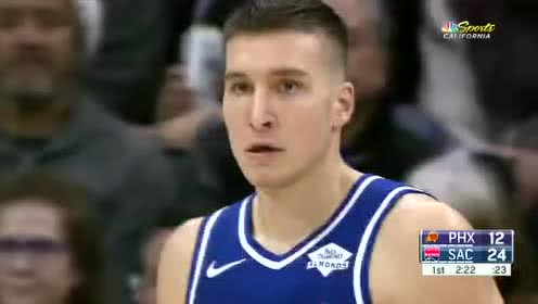 【NBA录像回放】太阳vs国王第1节 希尔德抢断反击暴扣一条龙