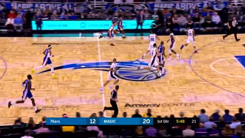 【NBA集锦】腾云驾雾 西蒙斯反击突破灵巧拉杆轻取两分