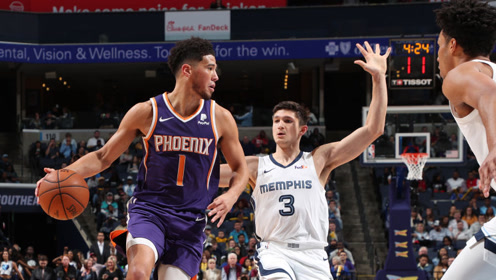 【NBA集锦】太阳114-105灰熊 布克21分太阳六人上双客场擒熊