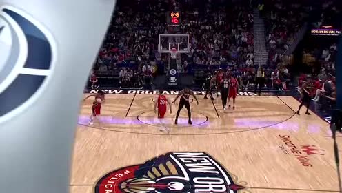 【NBA录像回放】开拓者vs鹈鹕第3节 沃克压哨打板三分