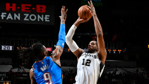 【NBA集锦】阿尔德里奇vs雷霆集锦  无解中投高效砍下39分助队取胜