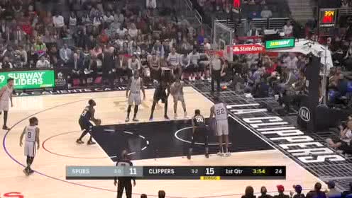 【NBA录像回放】马刺vs快船第1节 莱昂纳德火力全开与德罗赞对飙