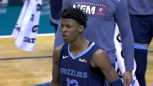 【NBA集锦】对自己产生怀疑？莫兰特一步登天送球入网