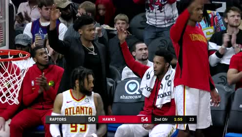 【NBA集锦】老鹰这传导就很离谱！ 好在卡特弧顶发炮三分进网